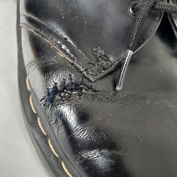 Dr. Martens Mono Smooth Leather Oxford Shoes Unisex M11 W12 - Picture 7 of 16